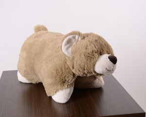 Foldable cushion - bear (brown)