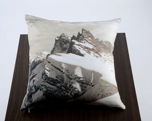 Pillow  Dolomiti sepia- "Fermeda"