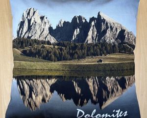 cuscino Dolomiti estate "Gruppo del Sassolungo"