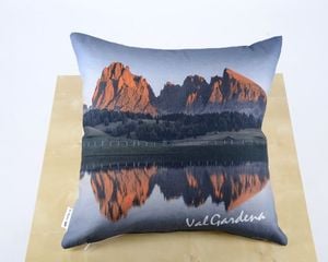 Pillow  Dolomiti - "Saslong" sunset