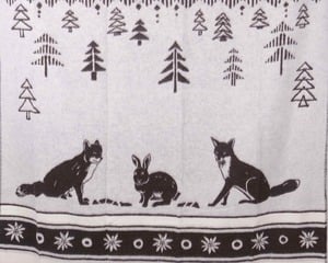 Plaid "fox and fox" braun