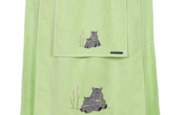 guest towel "hippo family"