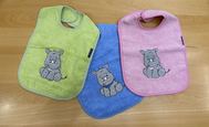 babys giant bib "hippo family"