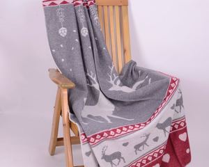 Plaid "Duleda" deer - red/gray