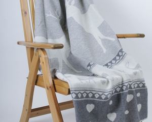 Plaid "Duleda" deer - gray soft