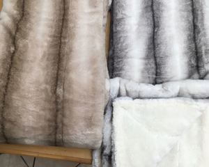 Plaid faux fur
