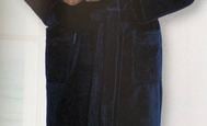 bathrobe "Marc" dark blue