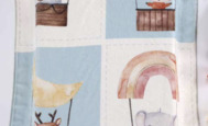 Copia di Kids blanket "Lumpy" hot air balloon - 4x cot